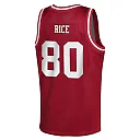 Zennovawear Jerry Rice San Francisco 49ers Youth Retired Player NFL Basketball Fashion Jersey - Scarlet