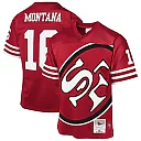 Zennovawear Joe Montana San Francisco 49ers Youth 1990 Throwback Fashion Jersey - Scarlet