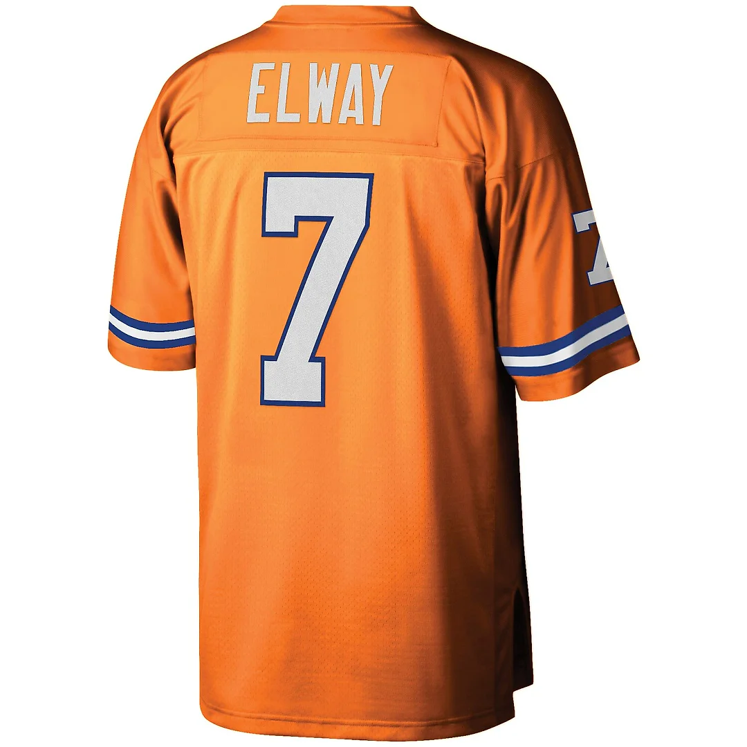 Zennovawear John Elway Denver Broncos Youth 1990 Legacy Retired Player Jersey - Orange