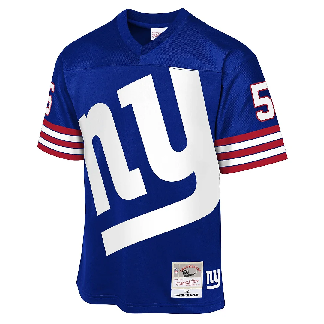 Zennovawear Lawrence Taylor New York Giants Youth 1986 Throwback Fashion Jersey - Royal