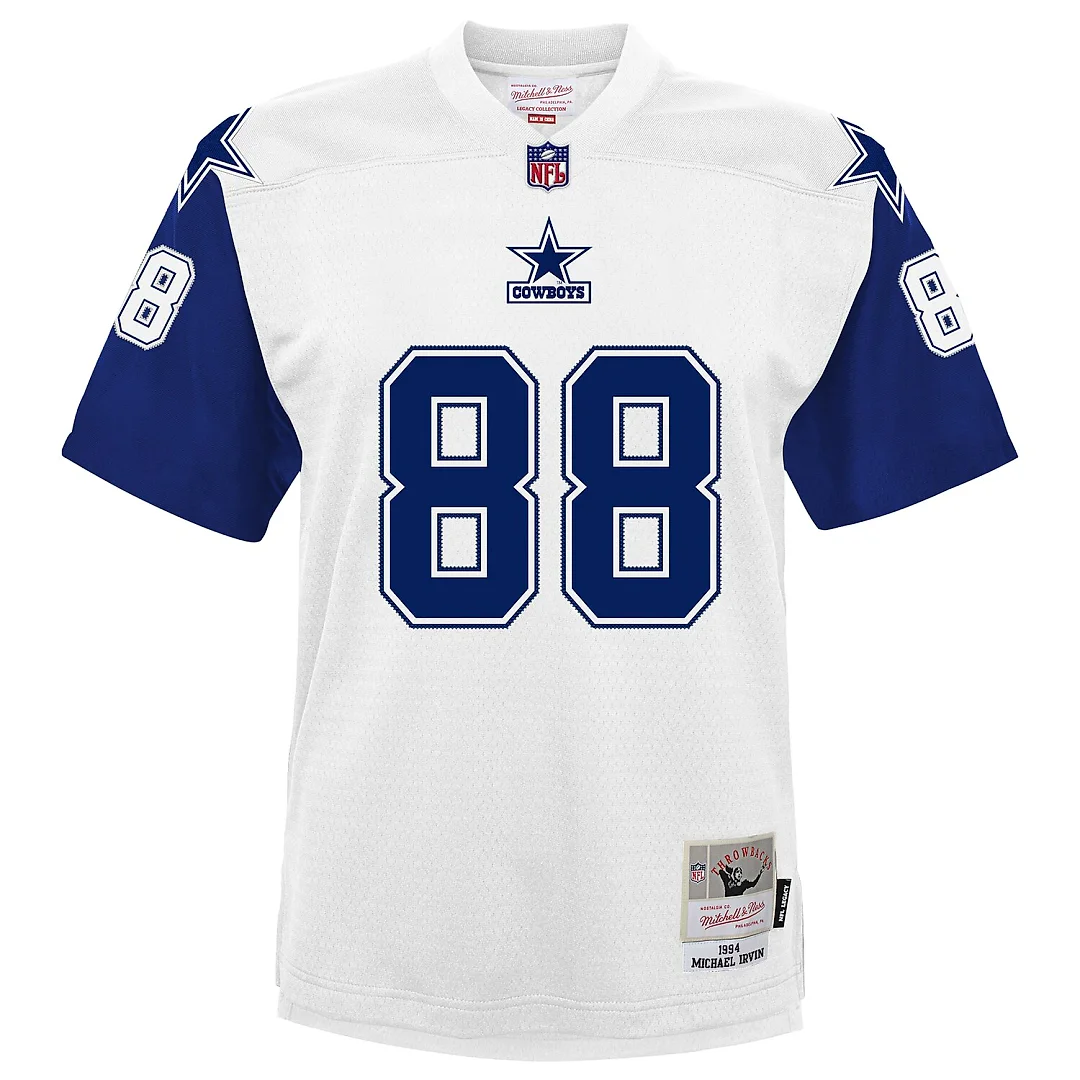 Zennovawear Michael Irvin Dallas Cowboys Youth 1994 Alternate Legacy Jersey - White