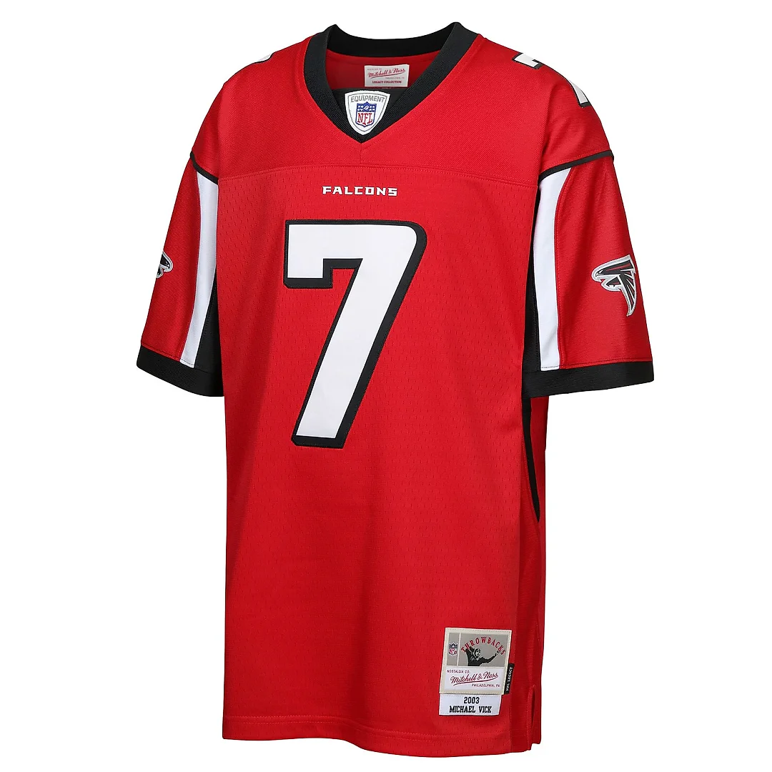 Zennovawear Michael Vick Atlanta Falcons Youth 2003 Legacy Retired Player Jersey - Red
