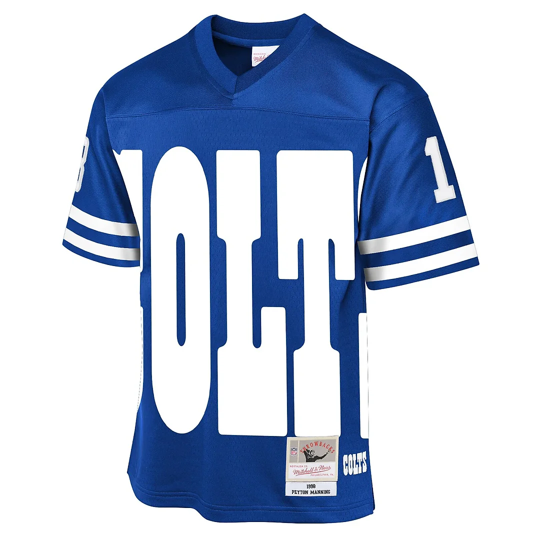 Zennovawear Peyton Manning Indianapolis Colts Youth 1998 Throwback Fashion Jersey - Royal