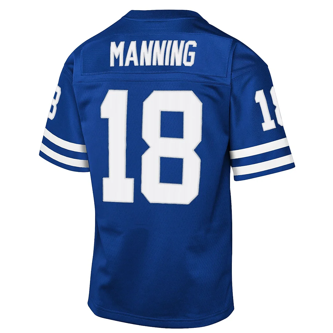 Zennovawear Peyton Manning Indianapolis Colts Youth 1998 Throwback Fashion Jersey - Royal