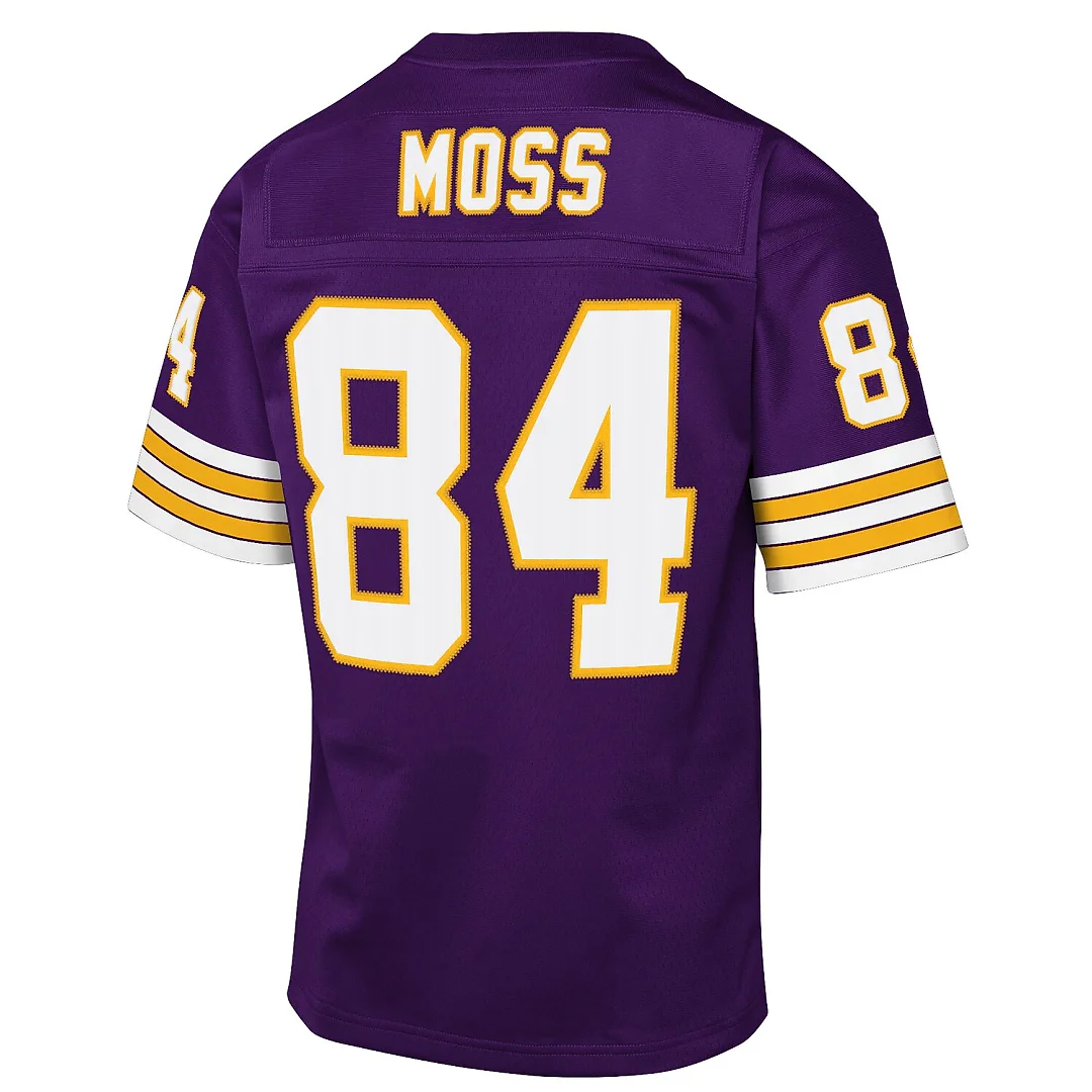Zennovawear Randy Moss Minnesota Vikings Youth 1998 Throwback Fashion Jersey - Purple