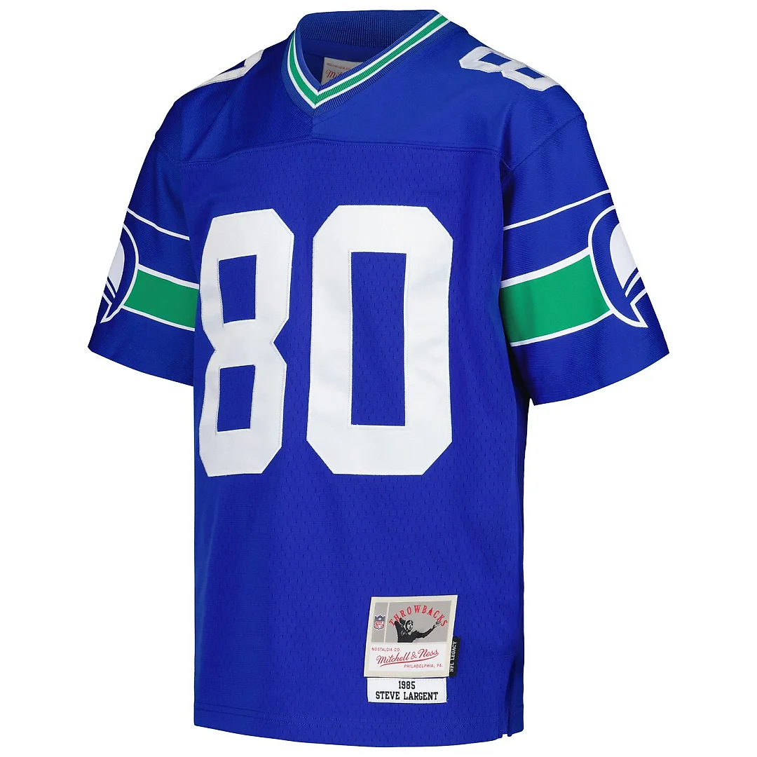 Zennovawear Steve Largent Seattle Seahawks Youth 1985 Retired Player Legacy Jersey - Royal