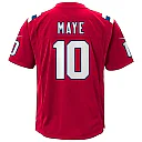 Zennovawear Youth New England Patriots Drake Maye Red Alternate Game Jersey