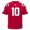 Zennovawear Youth New England Patriots Drake Maye Red Alternate Game Jersey