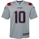 Zennovawear Youth New England Patriots Mac Jones Gray Inverted Game Jersey