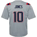 Zennovawear Youth New England Patriots Mac Jones Gray Inverted Game Jersey