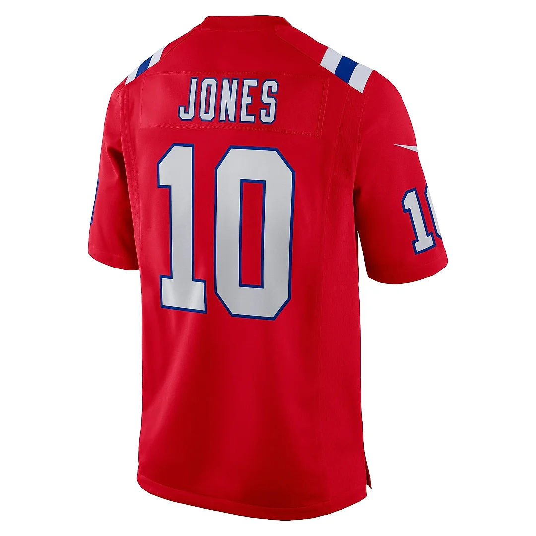 Zennovawear Youth New England Patriots Mac Jones Red Game Jersey