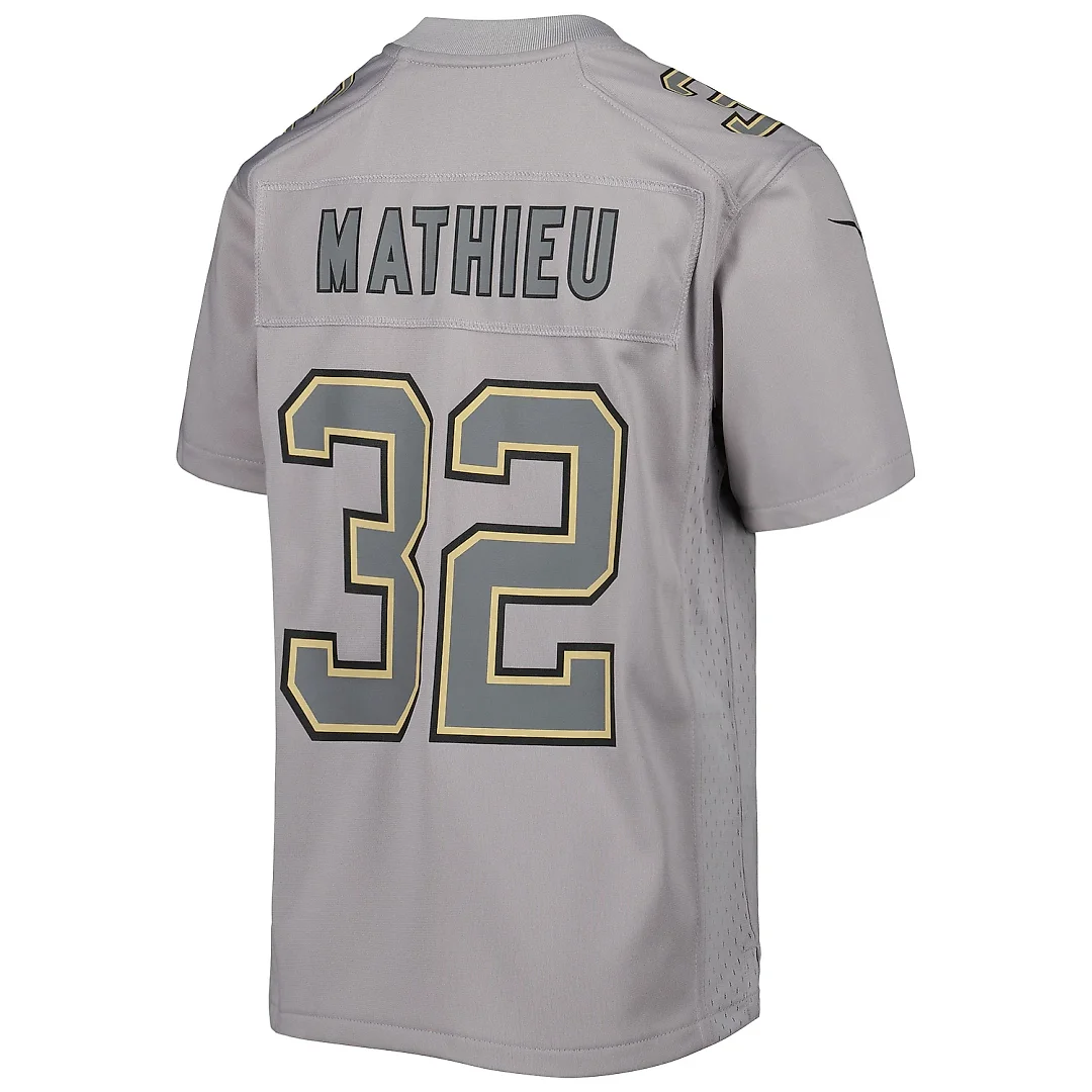 Zennovawear Youth New Orleans Saints Tyrann Mathieu Gray Atmosphere Game Jersey
