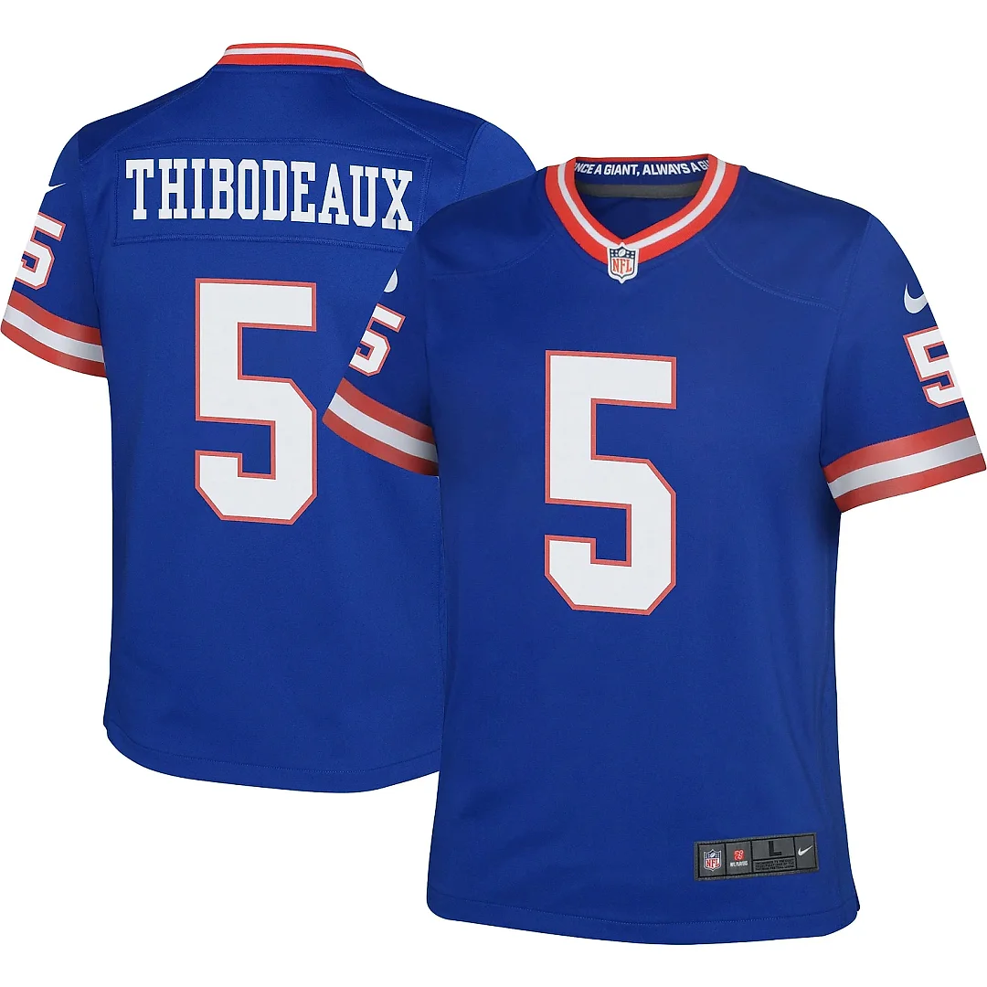 Zennovawear Youth New York Giants Kayvon Thibodeaux Royal Game Jersey