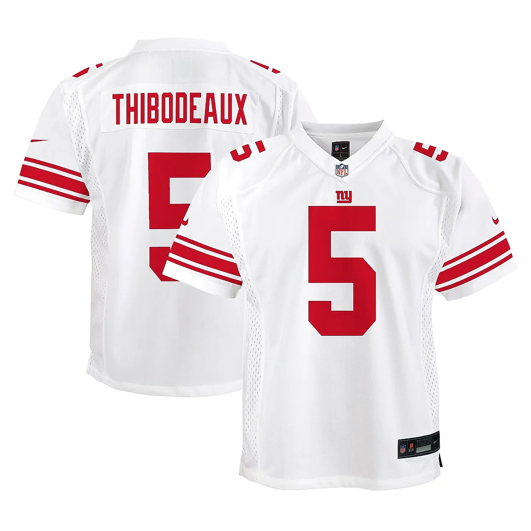Zennovawear Youth New York Giants Kayvon Thibodeaux White Player Game Jersey