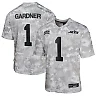 Zennovawear Youth New York Jets Sauce Gardner Arctic Camo 2024 Salute to Service Game Jersey