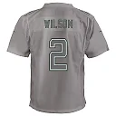 Zennovawear Youth New York Jets Zach Wilson Gray Atmosphere Game Jersey