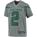 Zennovawear Youth New York Jets Zach Wilson Gray Inverted Team Game Jersey