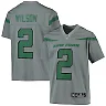 Zennovawear Youth New York Jets Zach Wilson Gray Inverted Team Game Jersey