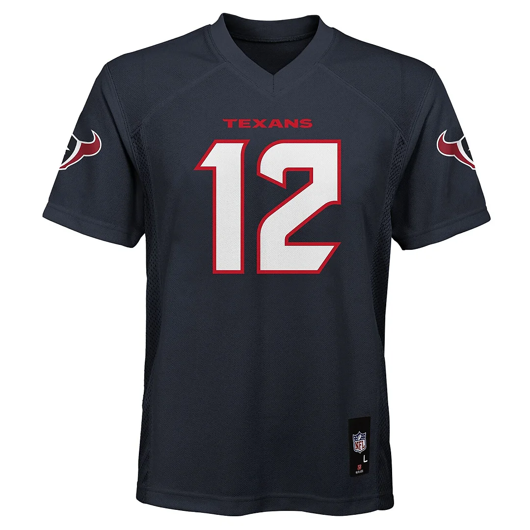 Zennovawear Nico Collins Houston Texans Youth Replica Jersey - Navy