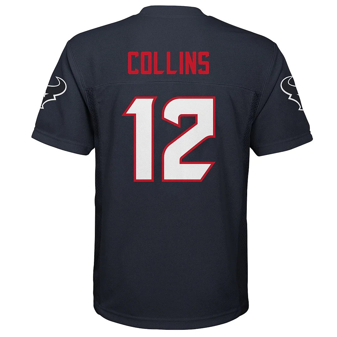 Zennovawear Nico Collins Houston Texans Youth Replica Jersey - Navy