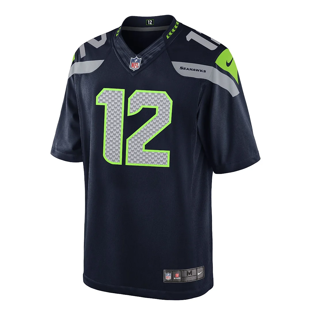 Zennovawear 12th Fan Seattle Seahawks Youth Game Jersey - College Navy