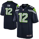 Zennovawear 12th Fan Seattle Seahawks Youth Game Jersey - College Navy
