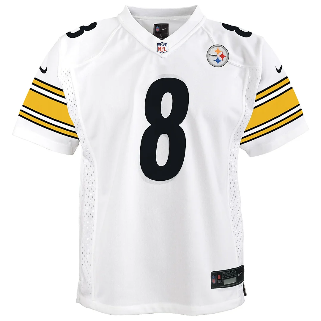 Zennovawear Aaron Rodgers Pittsburgh Steelers Youth Game Jersey – White