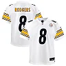 Zennovawear Aaron Rodgers Pittsburgh Steelers Youth Game Jersey – White