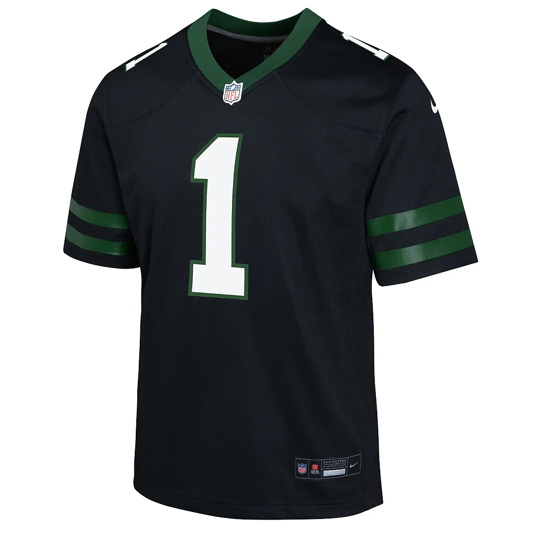 Zennovawear Ahmad Sauce Gardner New York Jets Youth Game Jersey - Black