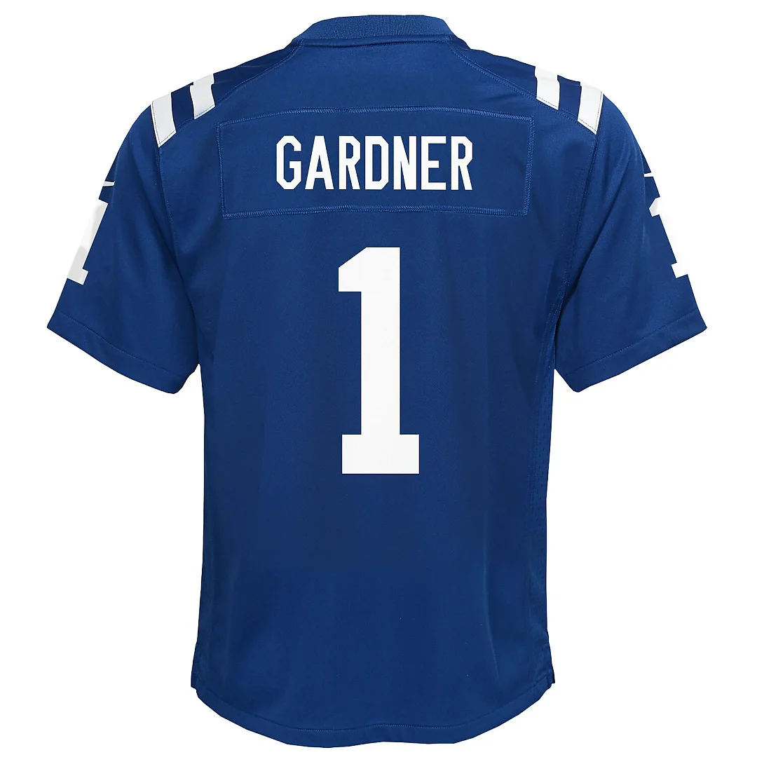 Zennovawear Ahmad Sauce Gardner Indianapolis Colts Youth Home Game Jersey - Blue