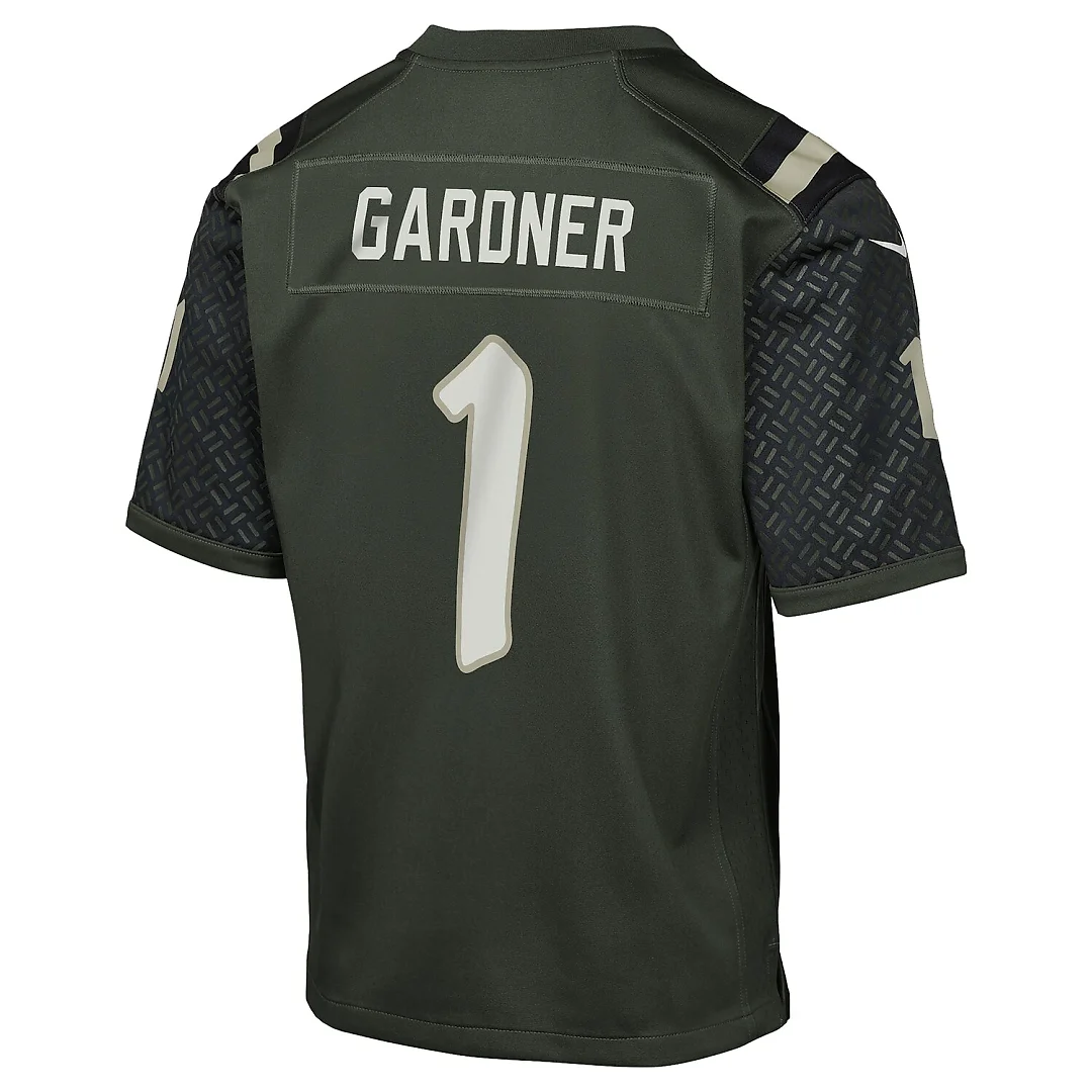 Zennovawear Ahmad Sauce Gardner New York Jets Youth 2025 Rivalries Collection Game Jersey - Gotham Green