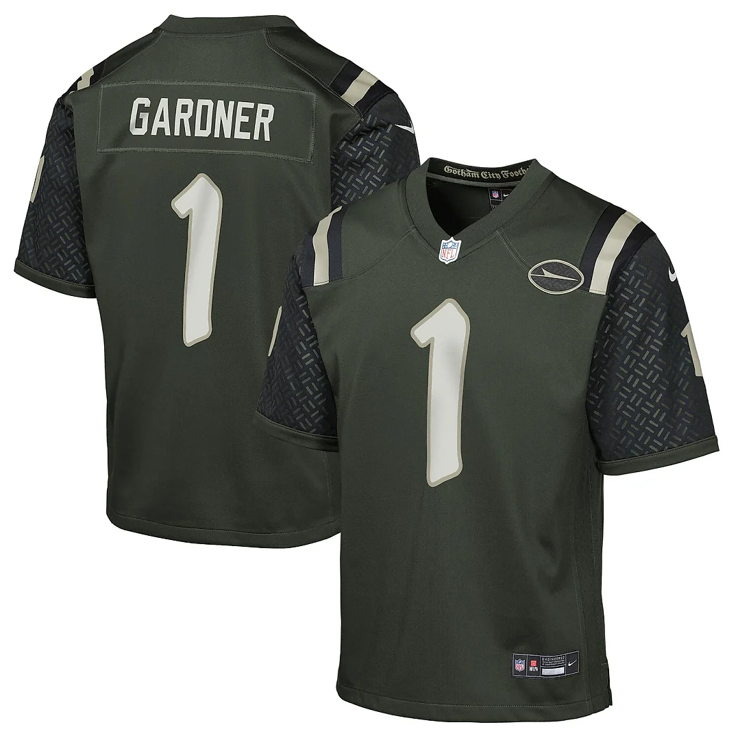 Zennovawear Ahmad Sauce Gardner New York Jets Youth 2025 Rivalries Collection Game Jersey - Gotham Green