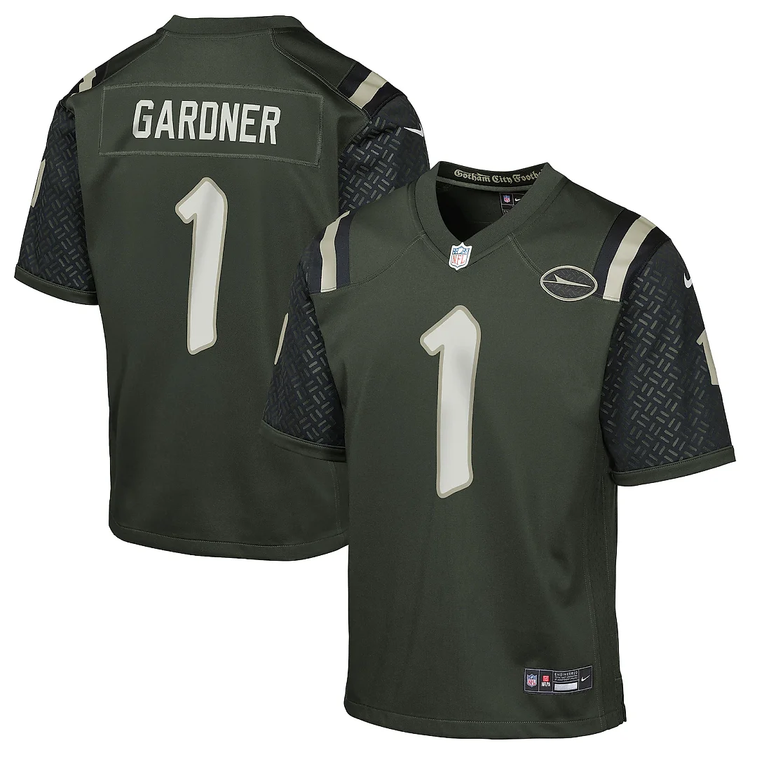Zennovawear Ahmad Sauce Gardner New York Jets Youth 2025 Rivalries Collection Game Jersey - Gotham Green