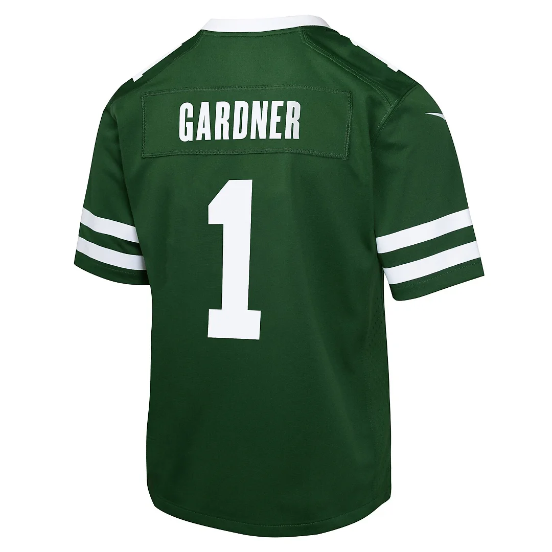 Zennovawear Ahmad Sauce Gardner New York Jets Youth Game Jersey - Green