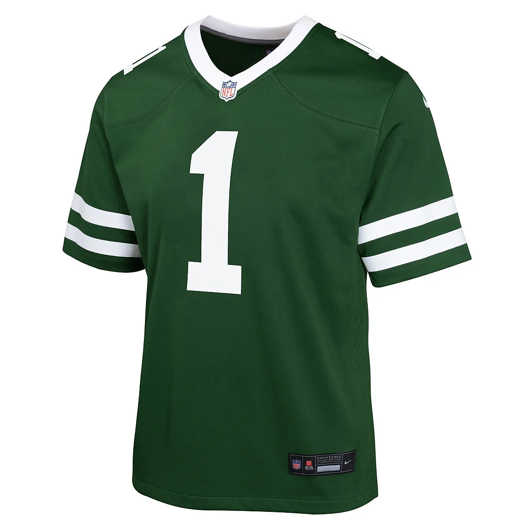 Zennovawear Ahmad Sauce Gardner New York Jets Youth Game Jersey - Green
