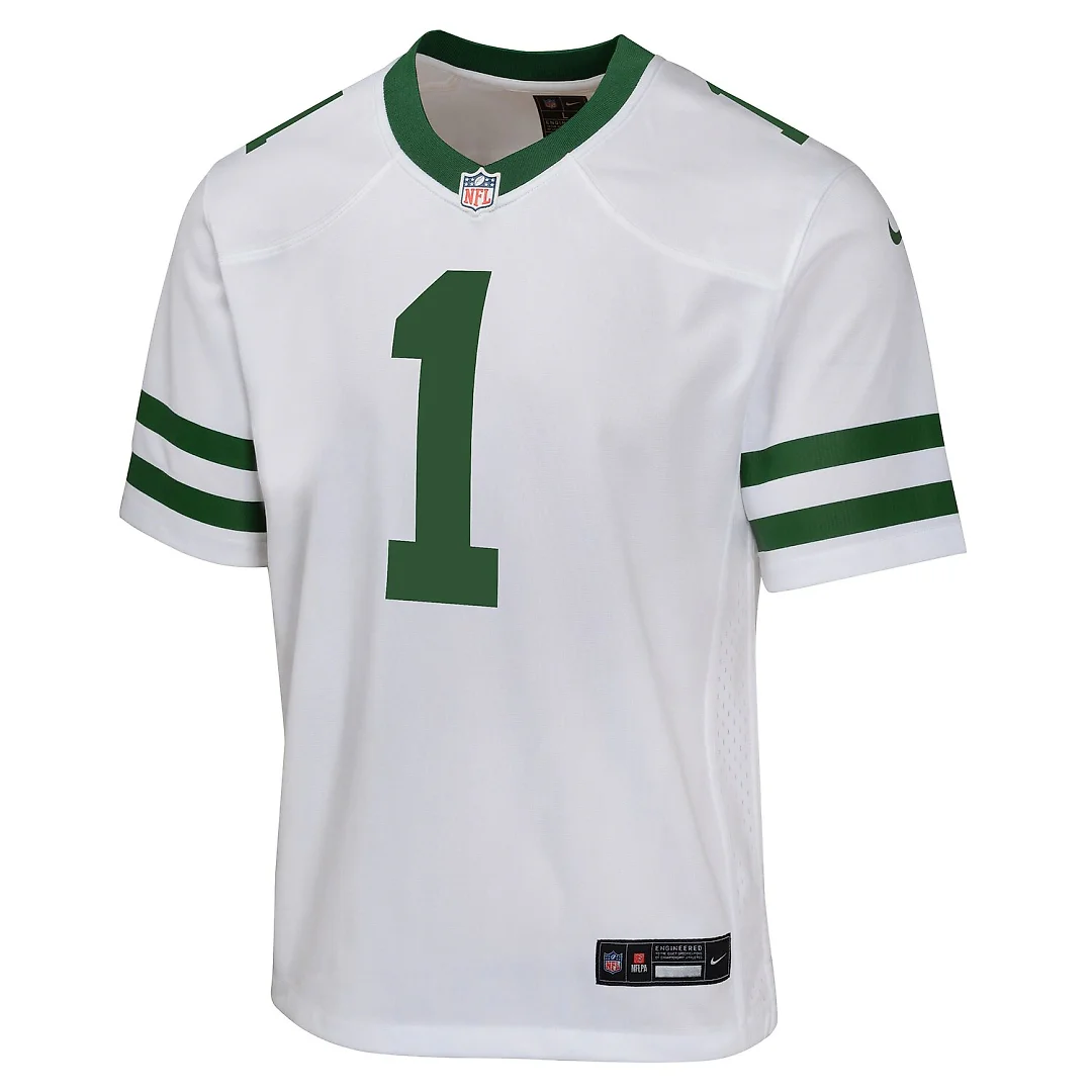 Zennovawear Ahmad Sauce Gardner New York Jets Youth Game Jersey - White