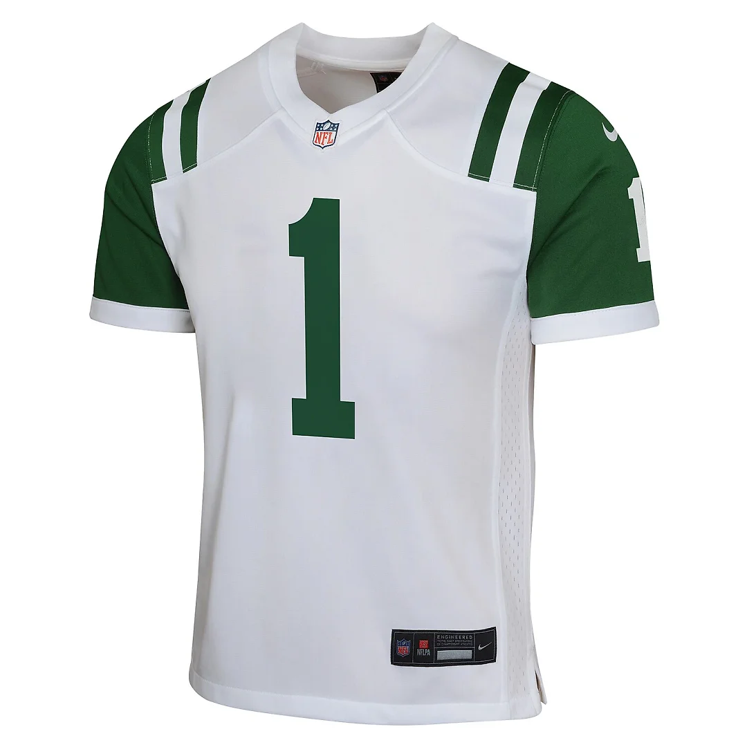 Zennovawear Ahmad Sauce Gardner New York Jets Youth Game Jersey - White