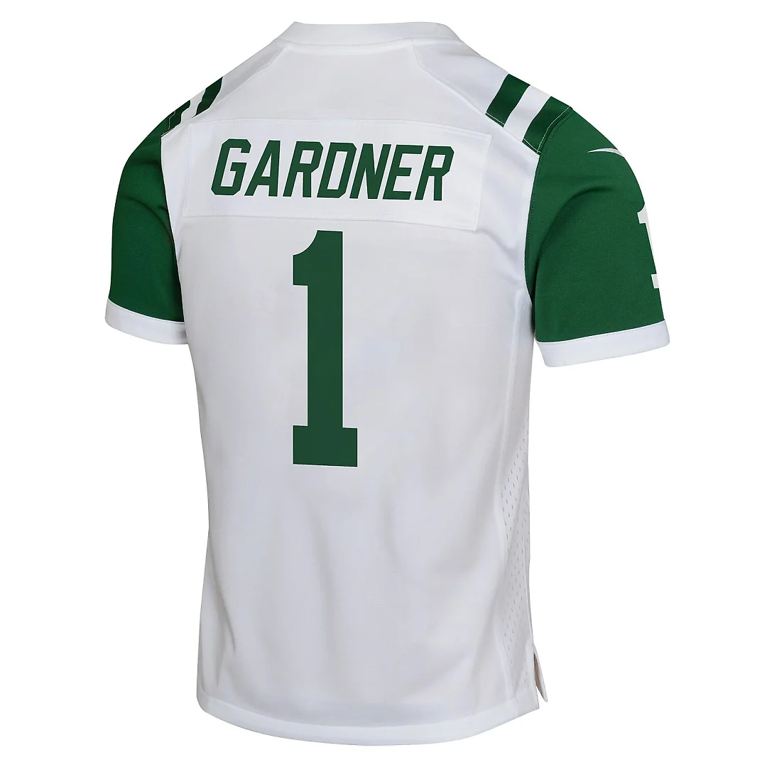 Zennovawear Ahmad Sauce Gardner New York Jets Youth Game Jersey - White