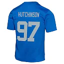 Zennovawear Aidan Hutchinson Detroit Lions Youth Game Jersey - Blue
