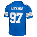 Zennovawear Aidan Hutchinson Detroit Lions Youth Game Jersey - Blue