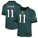 Zennovawear A.J. Brown Philadelphia Eagles Youth Game Jersey - Green