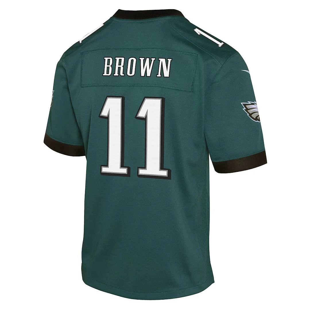 Zennovawear A.J. Brown Philadelphia Eagles Youth Game Jersey - Green