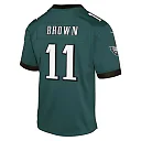 Zennovawear A.J. Brown Philadelphia Eagles Youth Game Jersey - Green