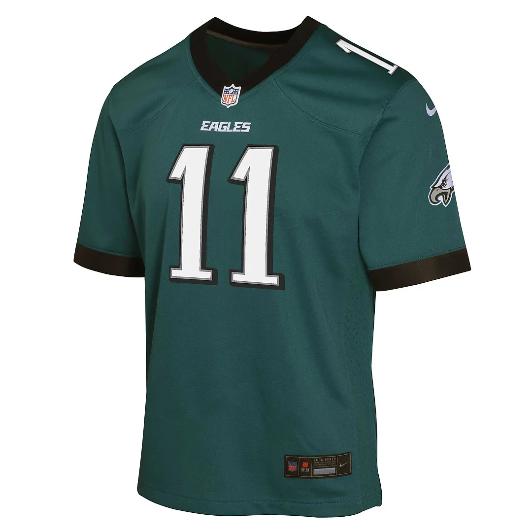Zennovawear A.J. Brown Philadelphia Eagles Youth Game Jersey - Green