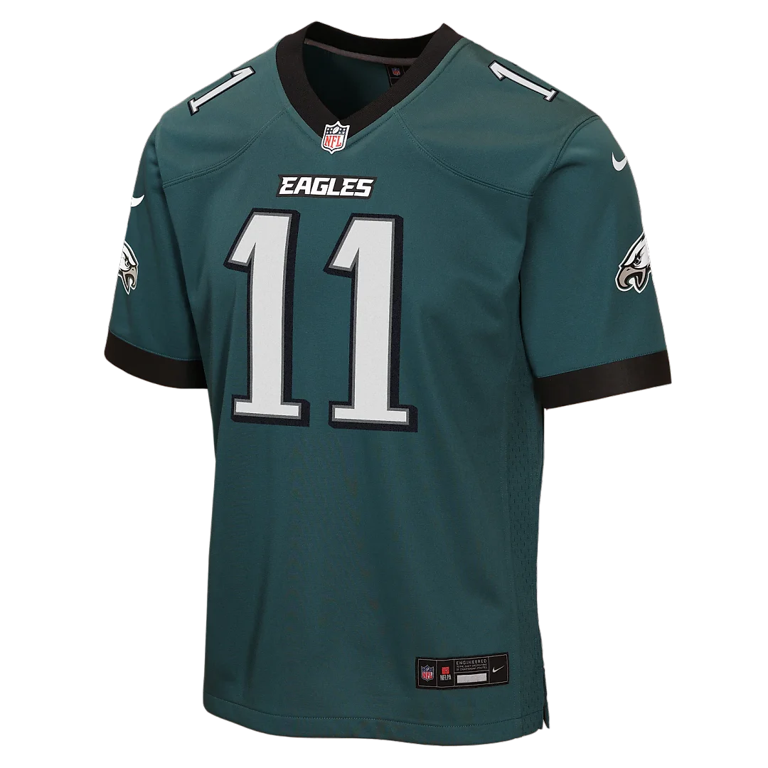 Zennovawear A.J. Brown Philadelphia Eagles Youth Team Game Jersey - Midnight Green