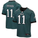 Zennovawear A.J. Brown Philadelphia Eagles Youth Team Game Jersey - Midnight Green
