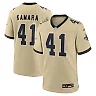 Zennovawear Alvin Kamara New Orleans Saints Youth Gameday Golds Alternate Game Player Jersey - Gold