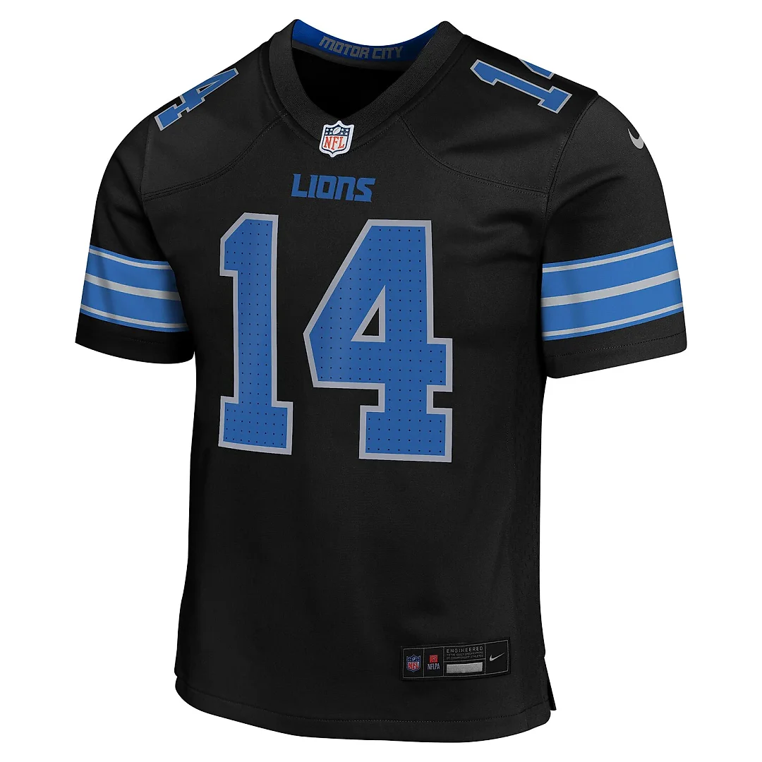 Zennovawear Amon-Ra St. Brown Detroit Lions Youth Game Jersey - Black