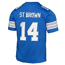 Zennovawear Amon-Ra St. Brown Detroit Lions Youth Game Jersey - Blue