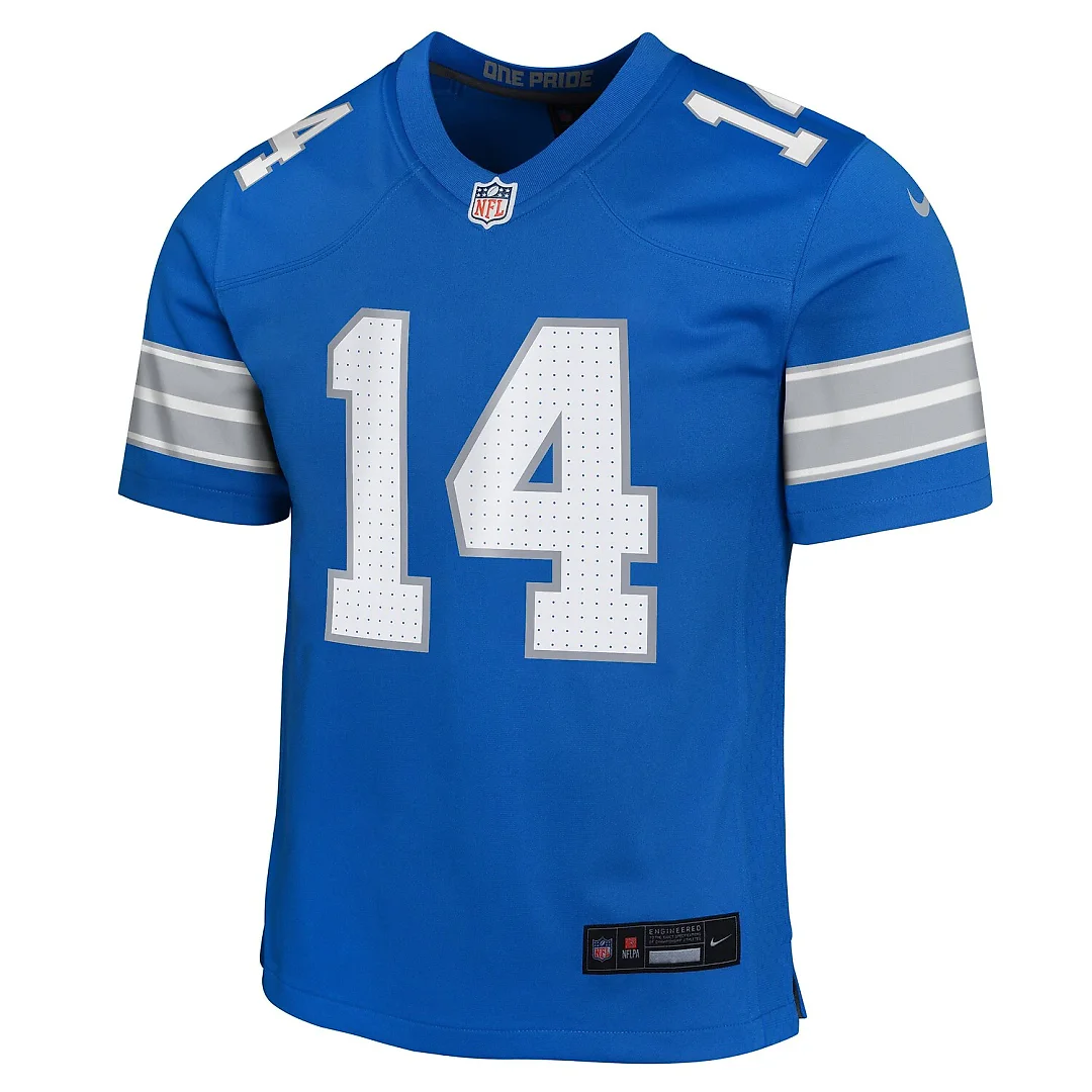 Zennovawear Amon-Ra St. Brown Detroit Lions Youth Game Jersey - Blue